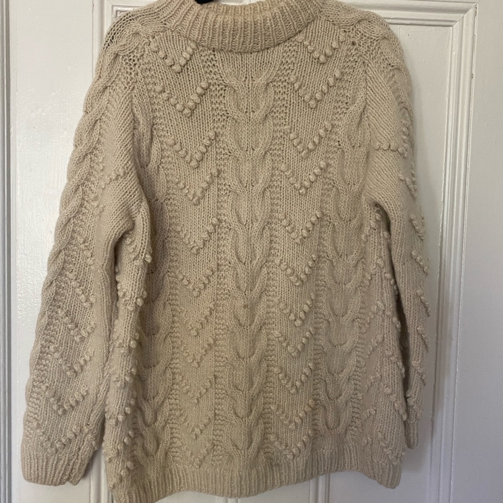 100% wool traditional heavy knit fisherman core sweater from Ireland